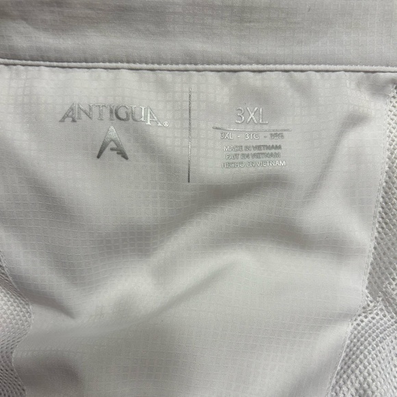 White Antigua University of Central Florida Woven Fishing Shirt with UPF50 - Picture 6 of 10